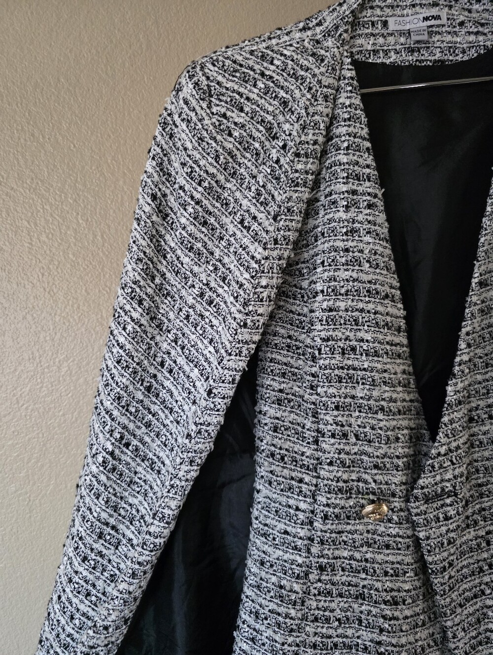 Tweed Cape Blazer